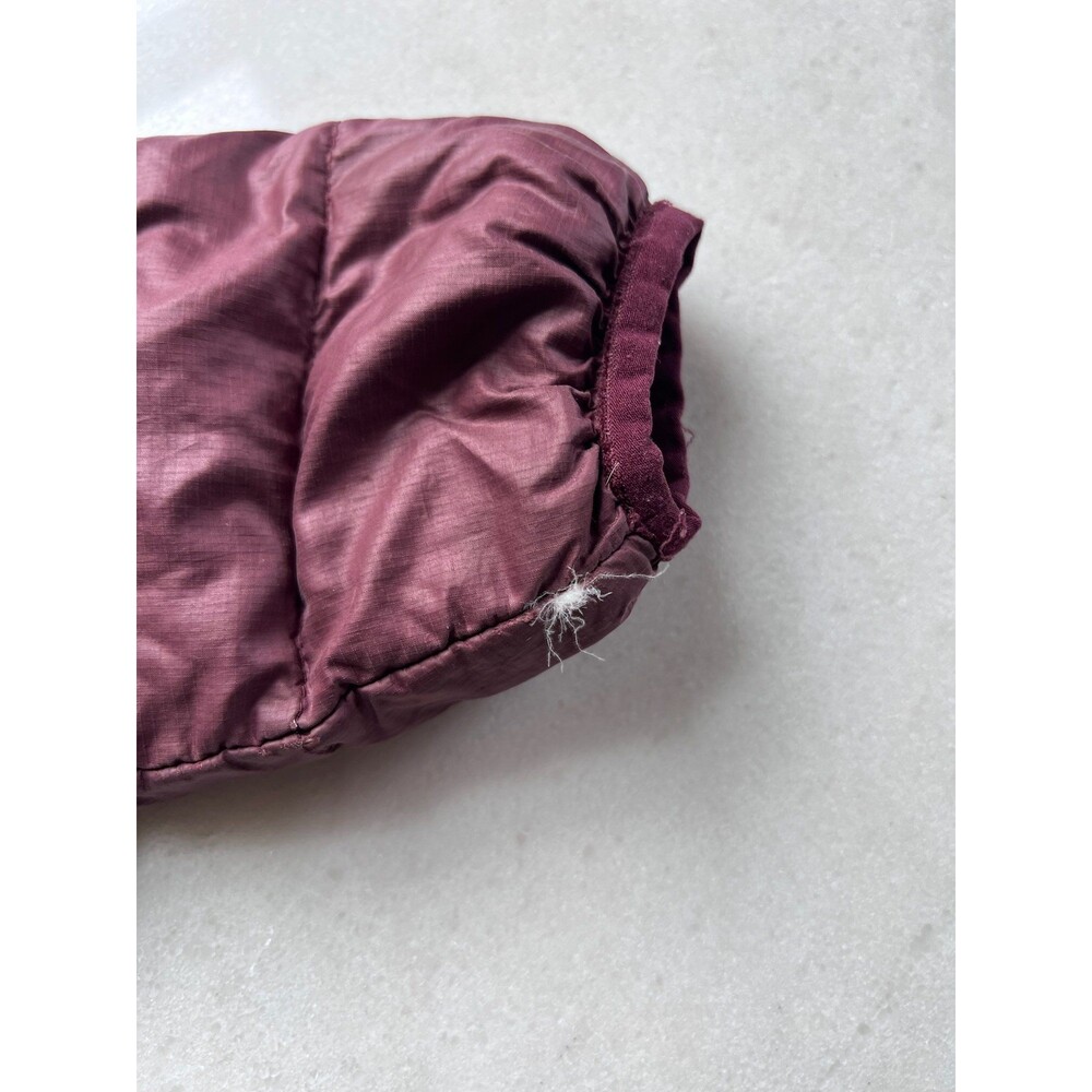 Patagonia Hi Loft Down Sweater Hoody Jacket 2T Maroon - Picture 3 of 5